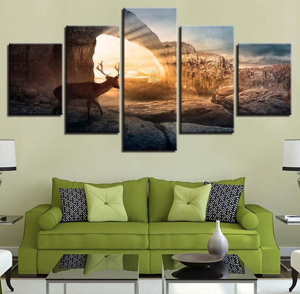 Deer 16 – Animal Canvas Wall Art