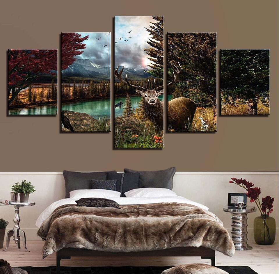 Deer 21 – Animal Canvas Wall Art