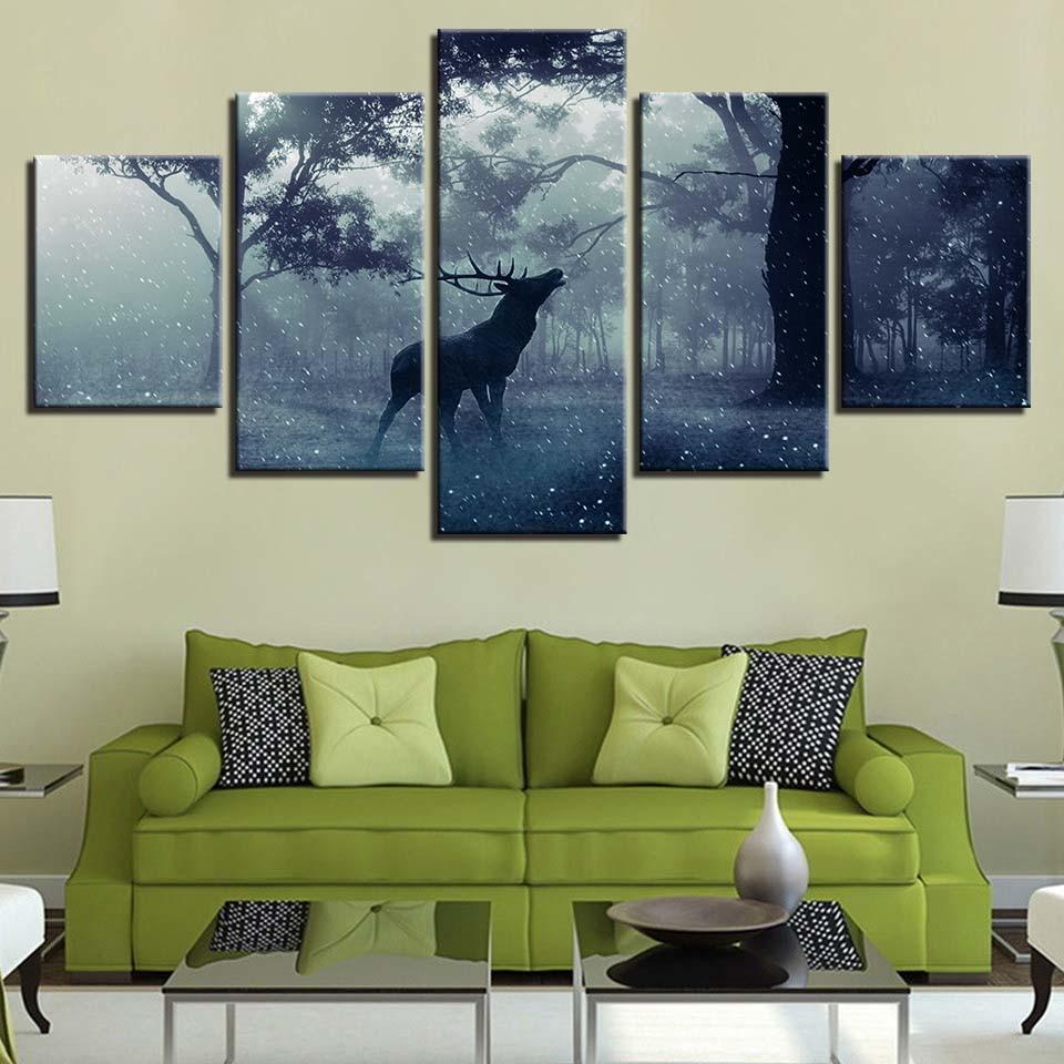 Deer 25 – Animal Canvas Wall Art