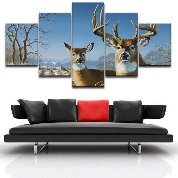 Deer 3 – Animal Canvas Wall Art