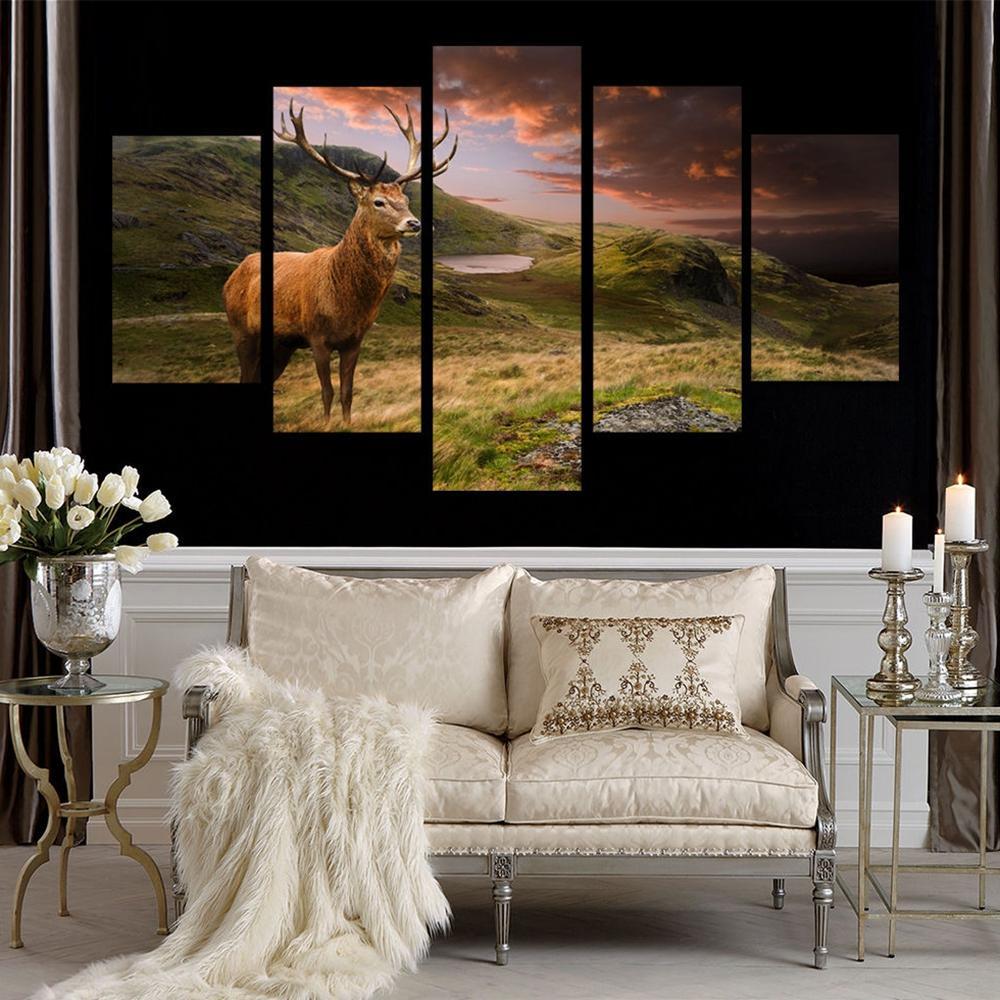 Deer Antelope On The Plateau – Animal Canvas Wall Art