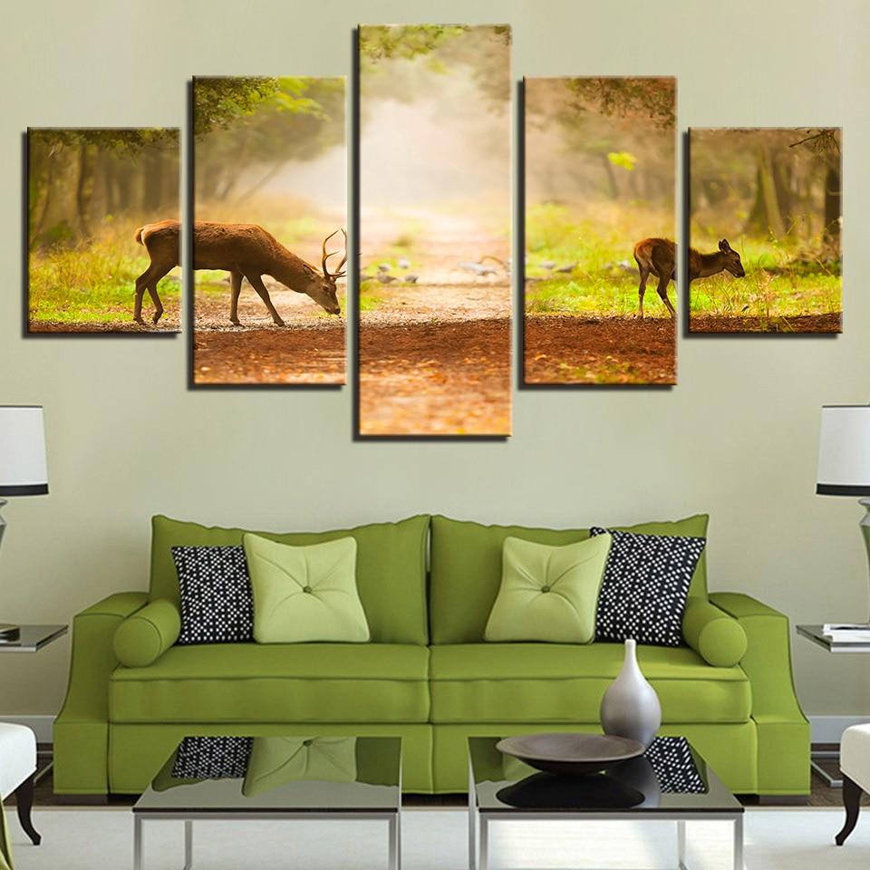 Deer Fores 1 – Animal Canvas Wall Art