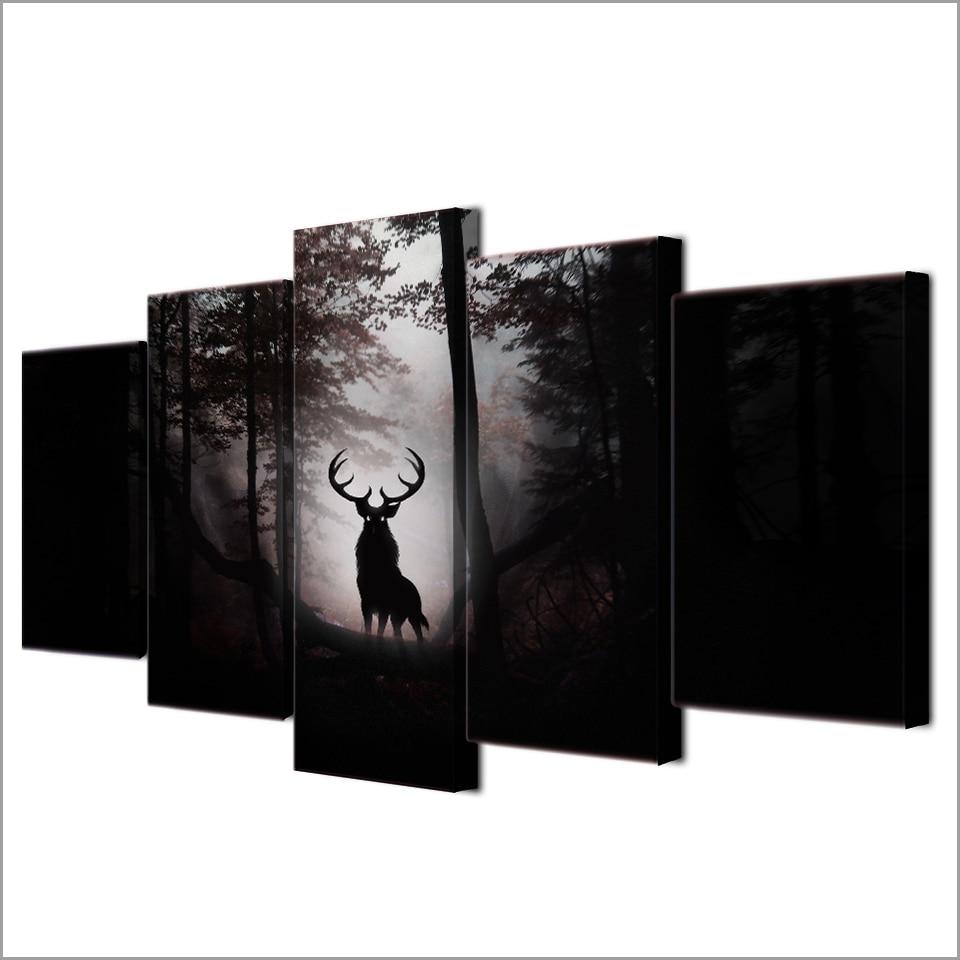 Deer Forest Derevya – Animal Canvas Wall Art