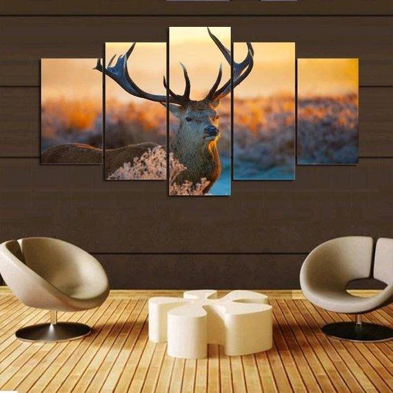 Deer In The Woods 1 – Animal Canvas Wall Art
