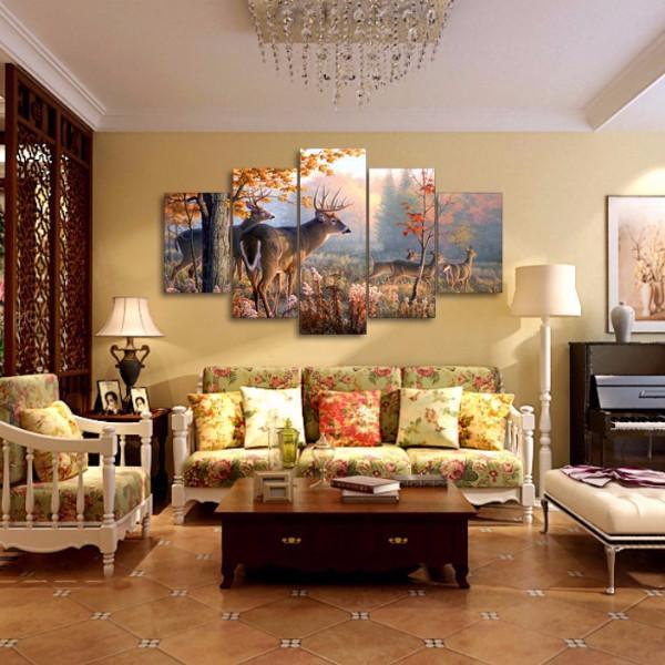 Deer In Wilderness – Animal Canvas Wall Art