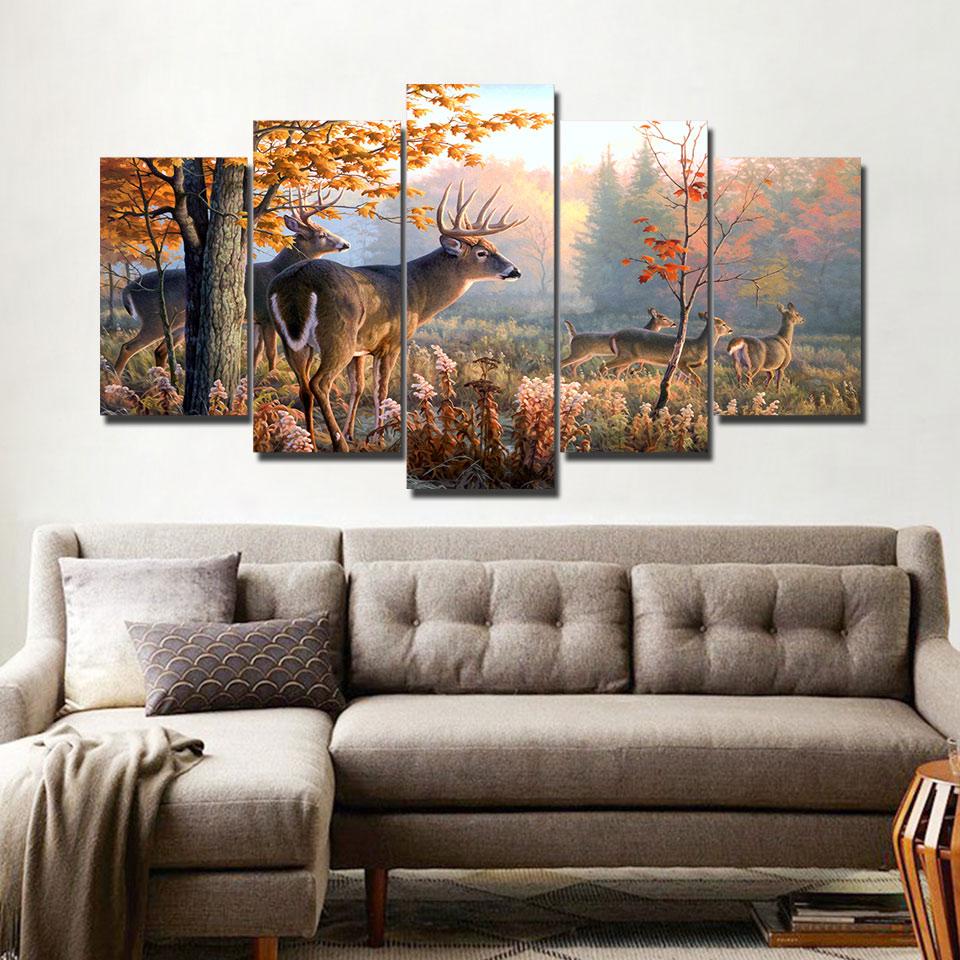 Deer Vintage – Animal Canvas Wall Art