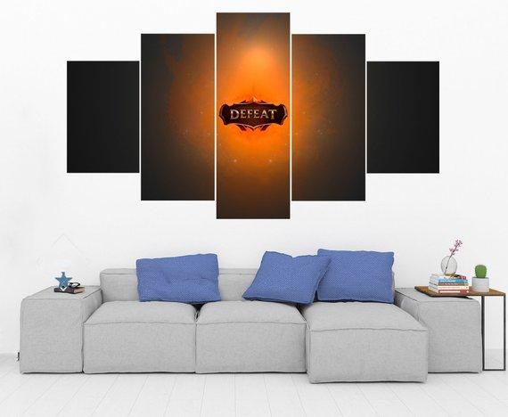 Defeat – League Of Legends – Gaming Canvas Wall Art