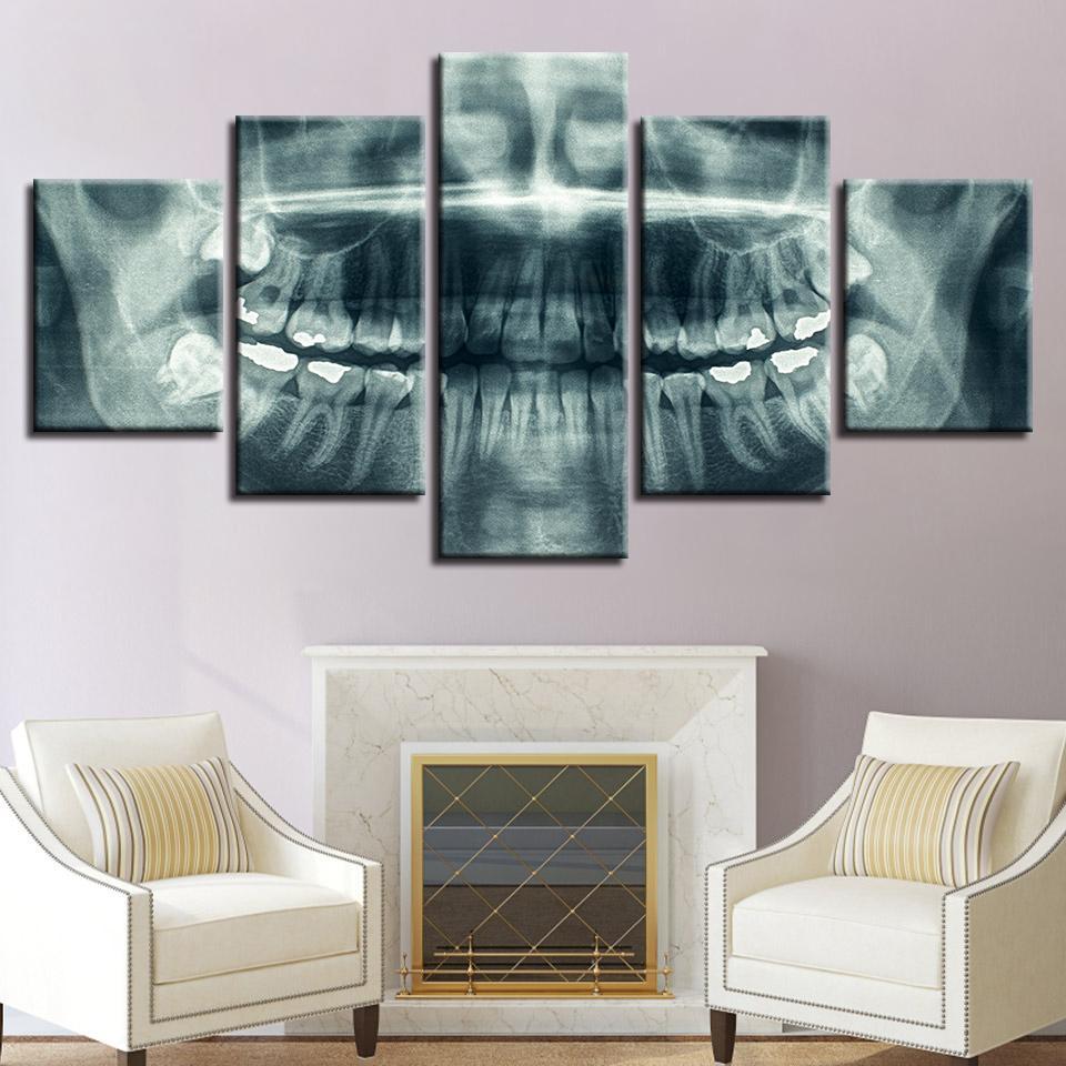 Dental X Ray – Abstract Canvas Wall Art
