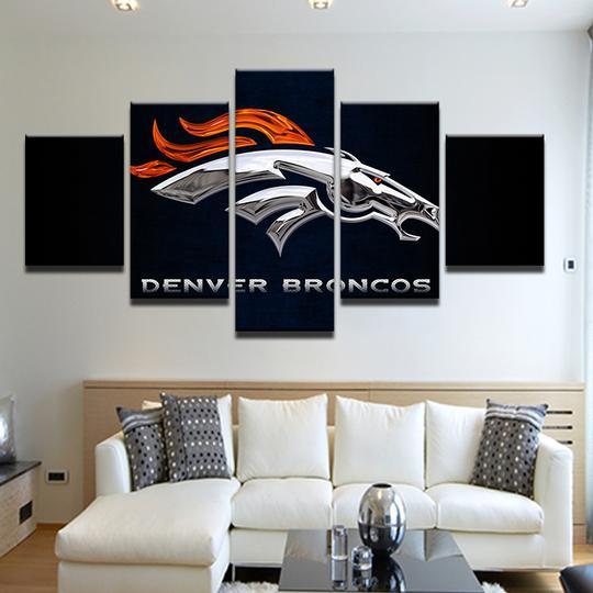 Denver Broncos 9- Sport Canvas Wall Art