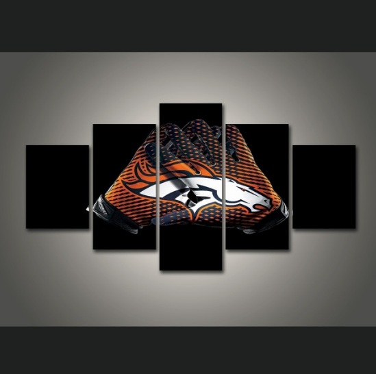 Denver Broncos Gloves 1 – Sport Canvas Wall Art