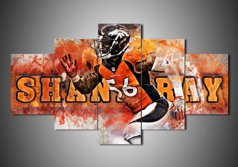 Denver Broncos – Shane Ray – Sport Canvas Wall Art