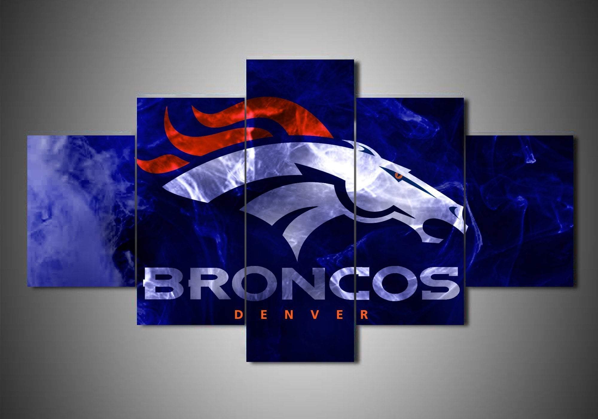 Denver Broncos Logo Sport Canvas Wall Art