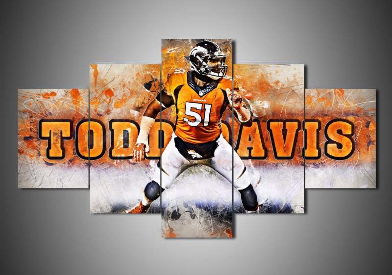 Denver Broncos – Todd Davis – Sport Canvas Wall Art
