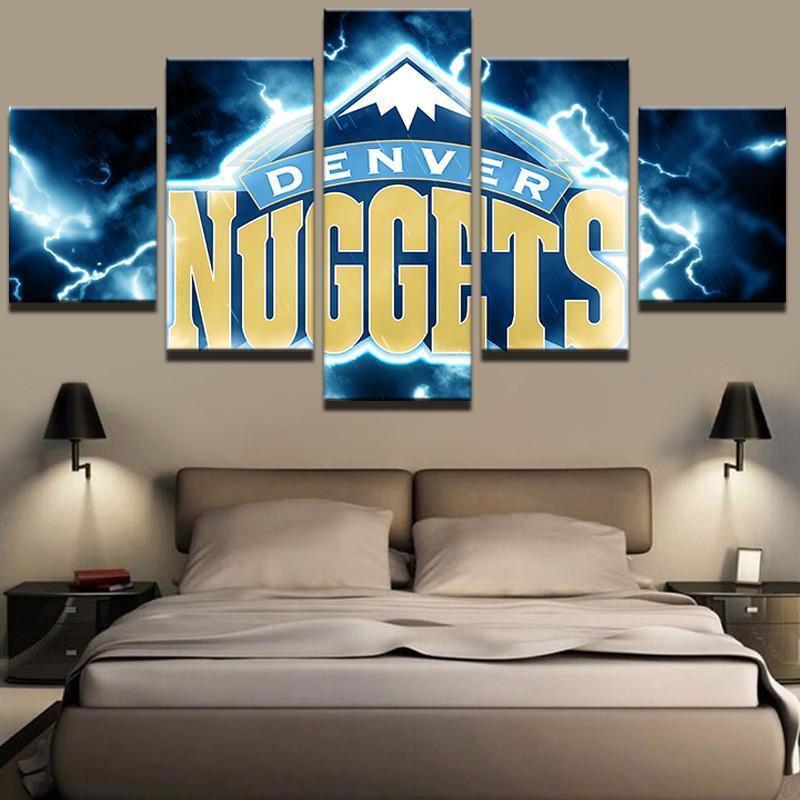 Denver Nuggets Nba Basketball Canvas Wall Art