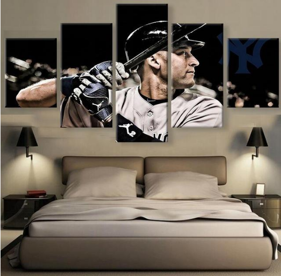 Derek Jeter Player Baseball – Sport Canvas Wall Art