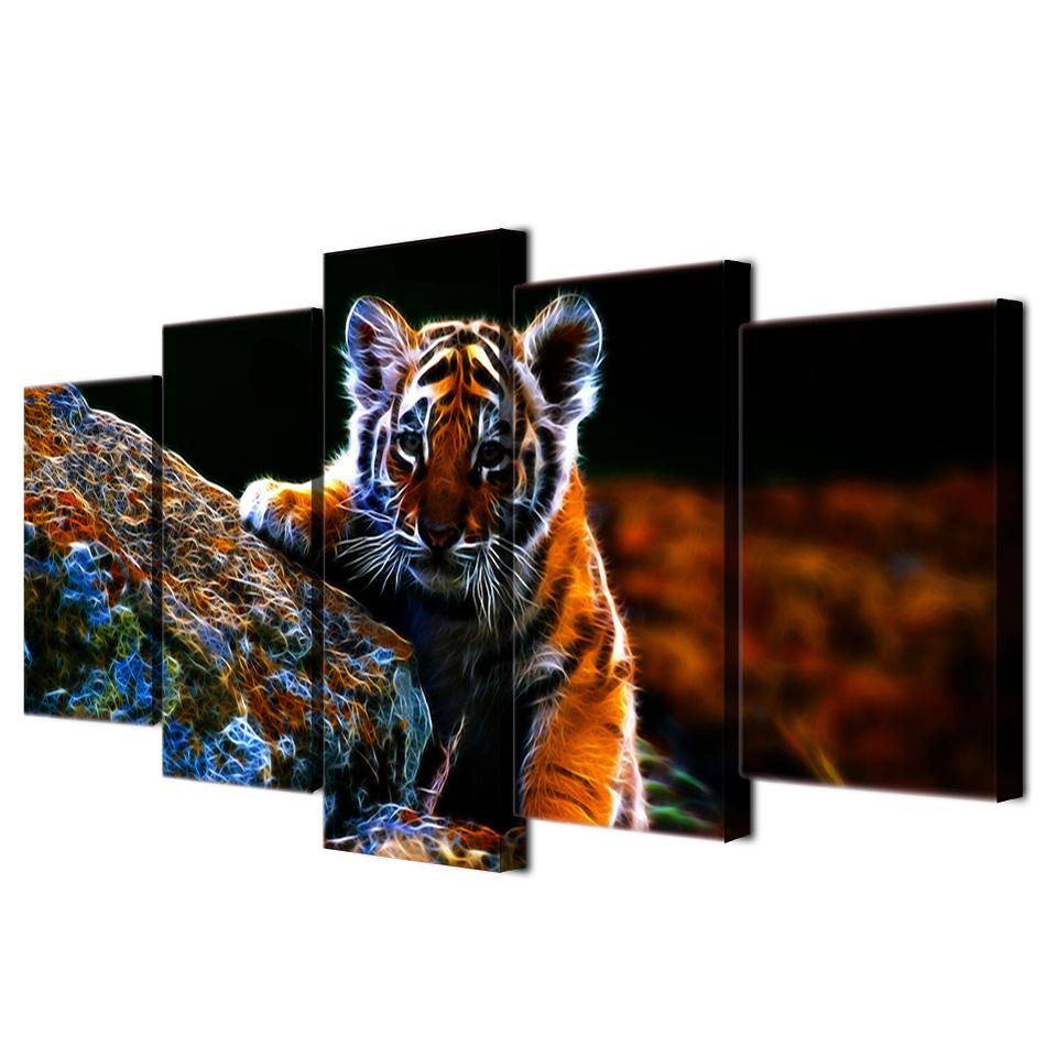 Desperate Little Tiger – Animal Canvas Wall Art
