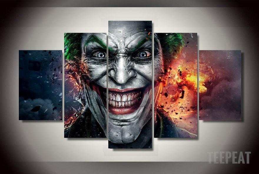 Destructive Joker Dc Canvas Wall Art