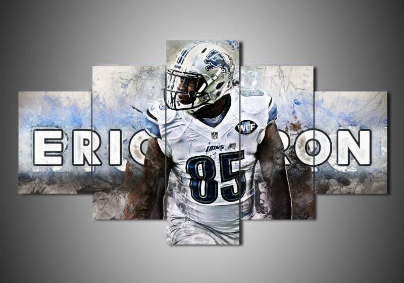 Detroit Lions – Eric Ebron – Sport Canvas Wall Art