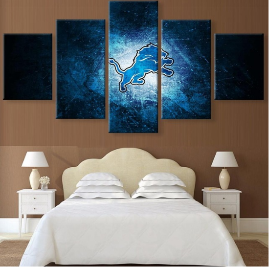 Detroit Lions Poster – Sport Canvas Wall Art