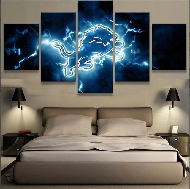 Detroit Lions Sports Sport – Canvas Wall Art