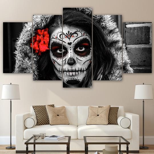 Dia De Muertos Day Of The Dead 1 – Space Canvas Wall Art