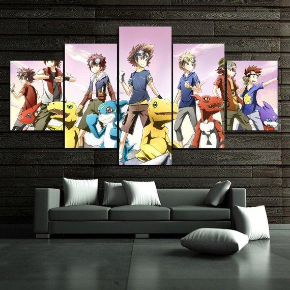 Digital Monster Japanese – Anime Canvas Wall Art