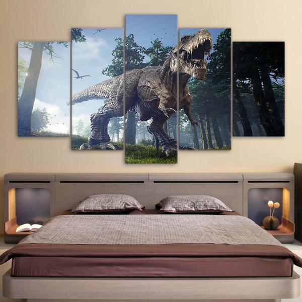 Dinosaur Jurassic Park – Movie Canvas Wall Art