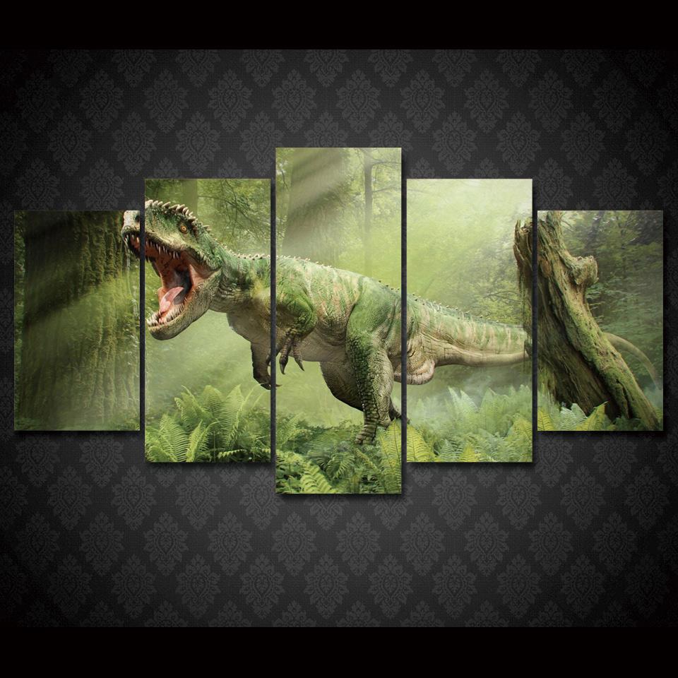 Dinosaur Tyrannosaurus – Abstract Animal Canvas Wall Art