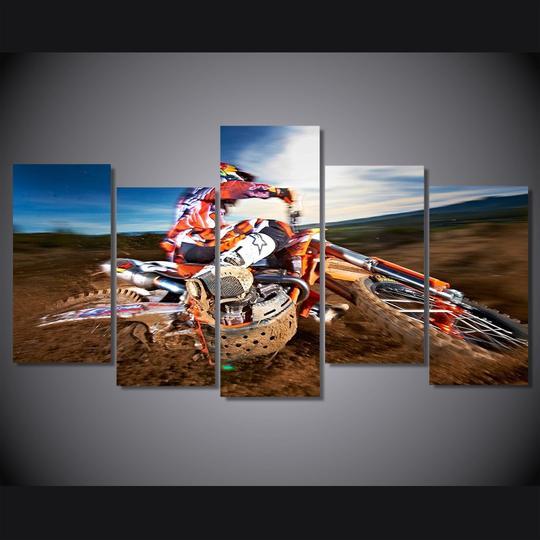 Dirt Bike Motocross 02 – Automative Canvas Wall Art