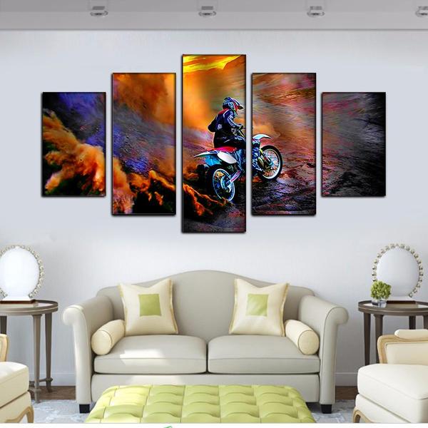 Dirtbike Mountain Motorcycle Racing 1 – Sport Canvas Wall Art