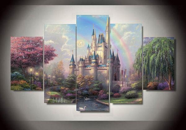 Disney Castle Wonderland Canvas Wall Art