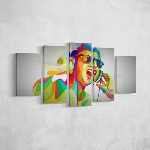 Dj Abstract – Music Canvas Wall Art