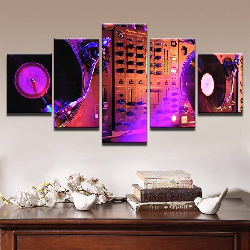 Dj Console Instrument Mixer – Music Canvas Wall Art