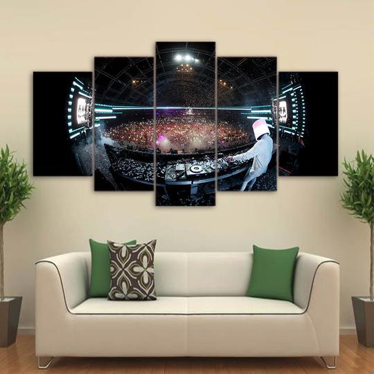 Dj Marshmello In Concert – Music Canvas Wall Art
