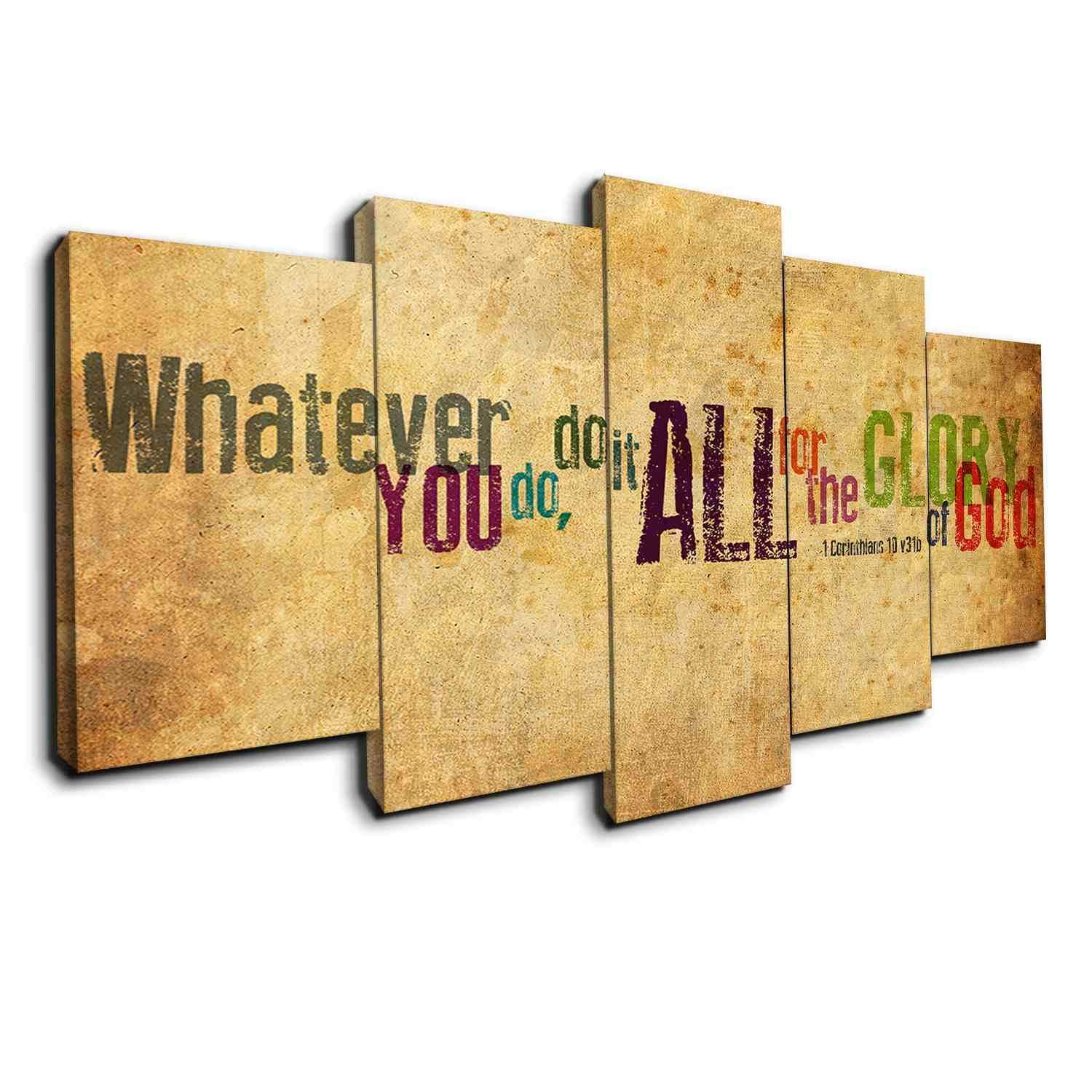 Do It In God???S Glory – Abstract Canvas Wall Art