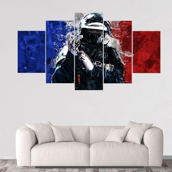 Doc Rainbow Six Siege Gaming Canvas Wall Art