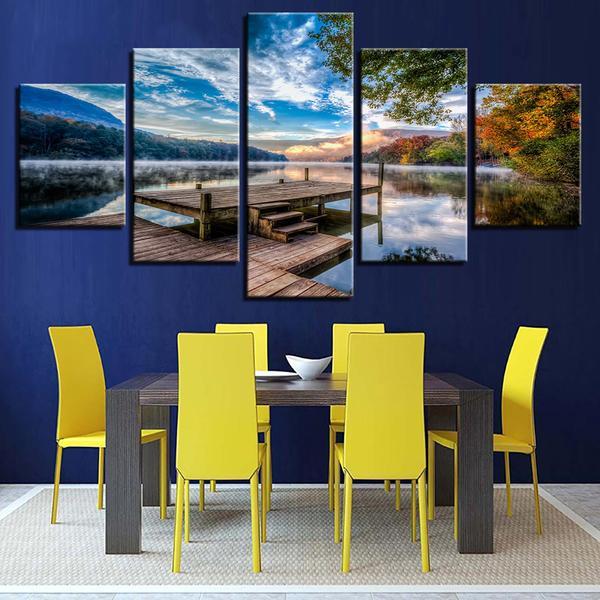 Dock Lake 01 – Nature Canvas Wall Art