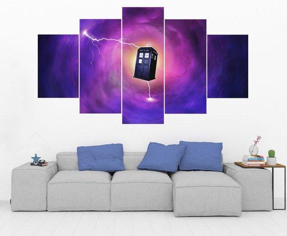 Doctor Who And The Tardis – Movie Canvas Wall Art