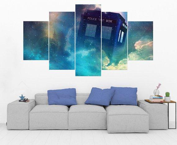 Doctor Who Tardis Fairy Movie Canvas Wall Art