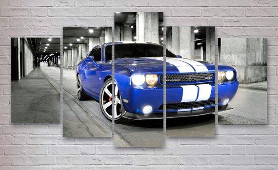 Dodge Challenger Muscle Car – Automative Canvas Wall Art