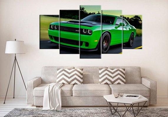 Dodge Challenger Muscle Car Dodge – Automative Canvas Wall Art