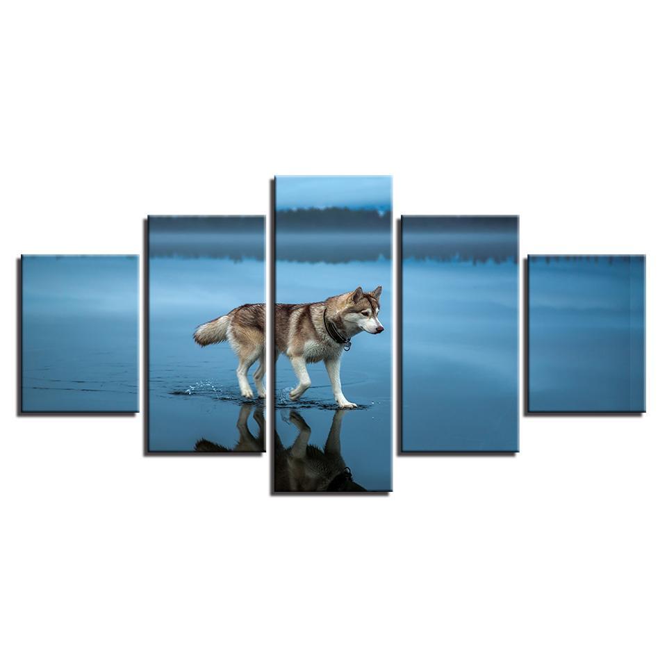 Dog Husky 2 – Animal Canvas Wall Art
