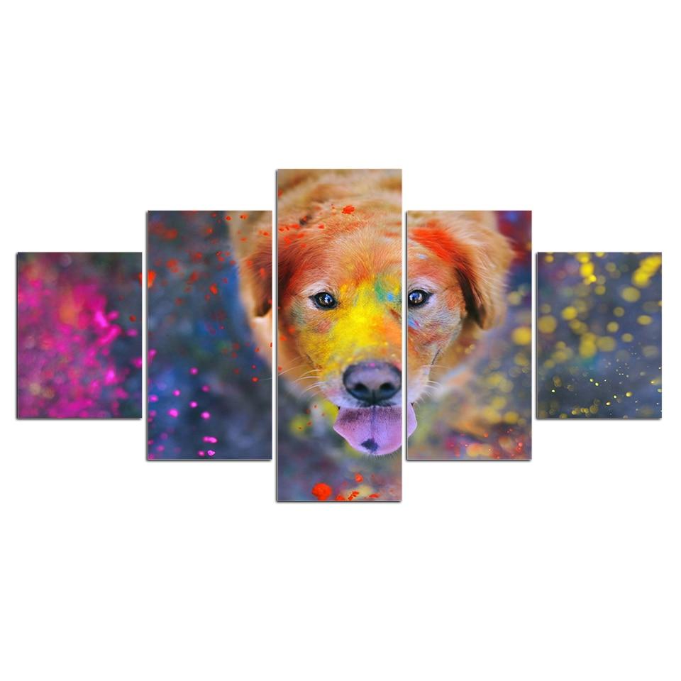 Dog Paint Spray – Animal Canvas Wall Art