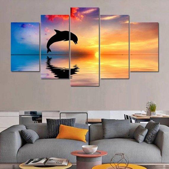 Dolphin 2 – Animal Canvas Wall Art