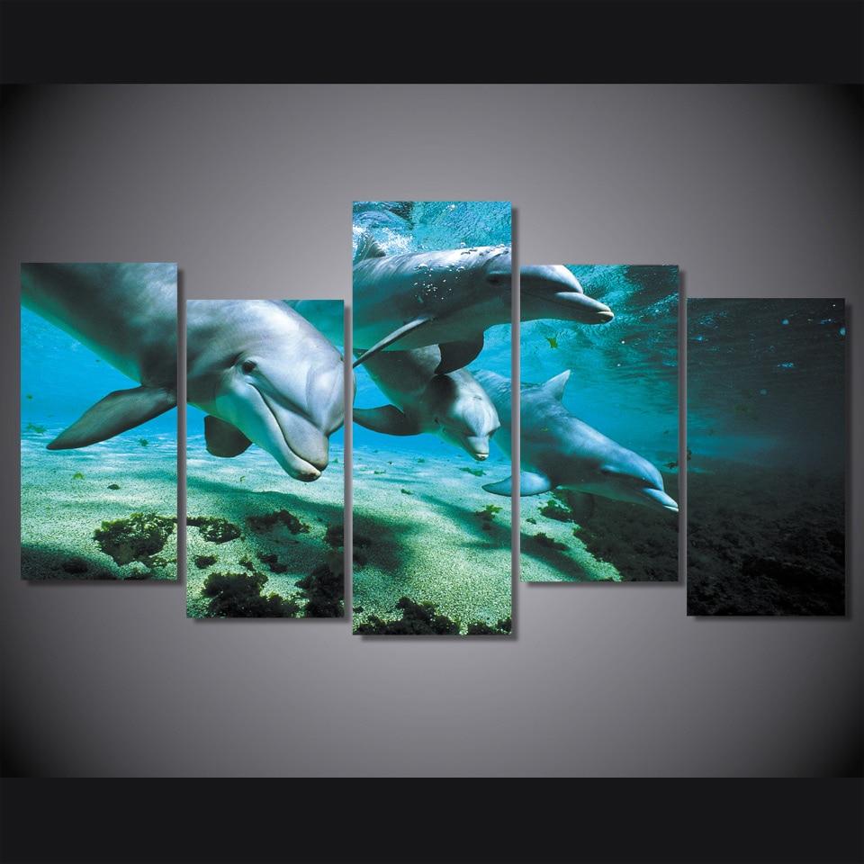 Dolphins 1 – Animal Canvas Wall Art