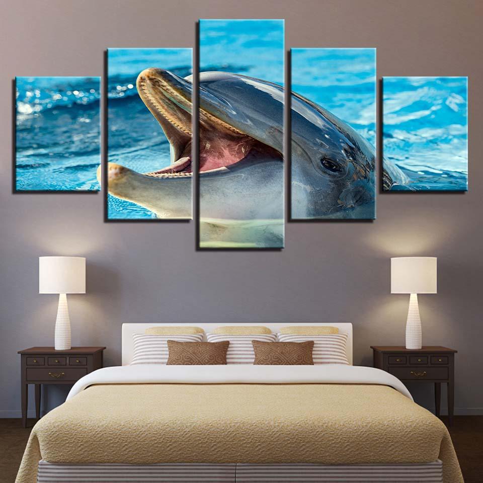 Dolphins 13 – Animal Canvas Wall Art
