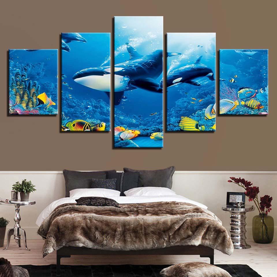 Dolphins 15 – Animal Canvas Wall Art