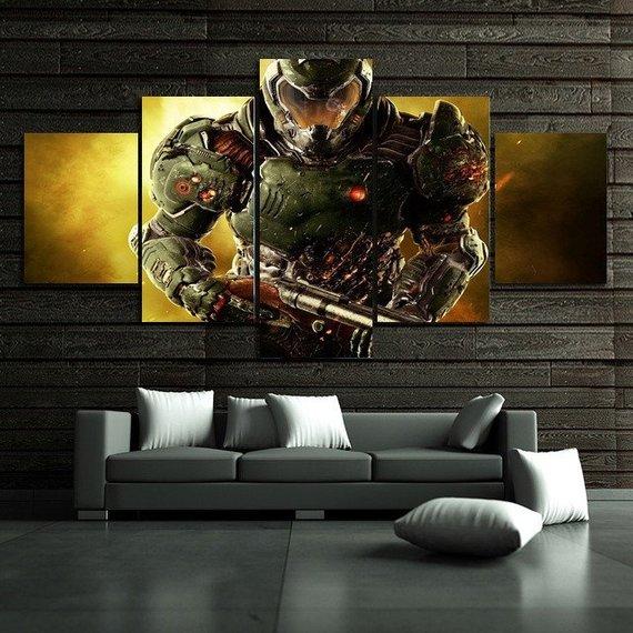 Doom 4 – Gaming Canvas Wall Art