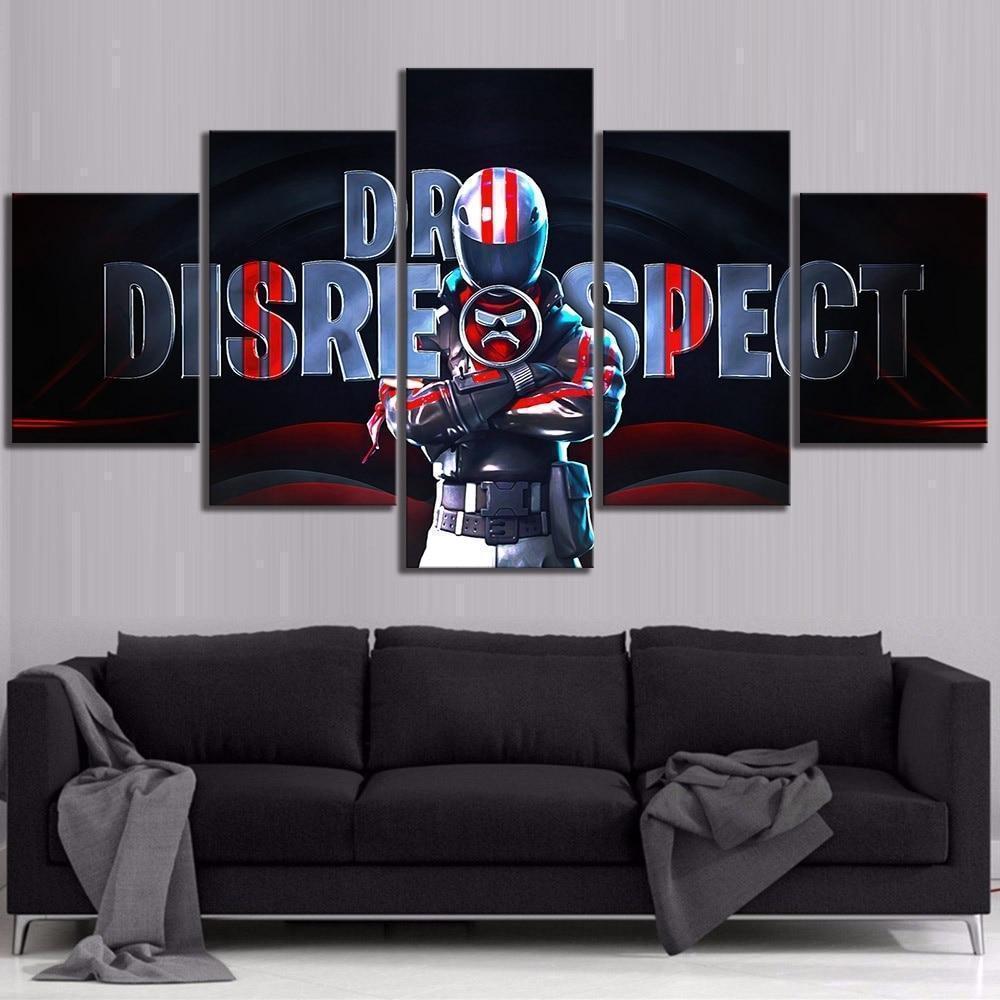 Dr Disrespect Twitch Gaming Canvas Wall Art