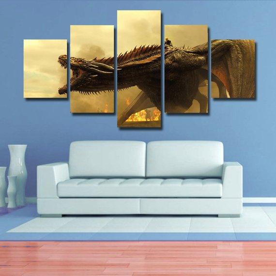 Dracarys 01 – Movie Canvas Wall Art
